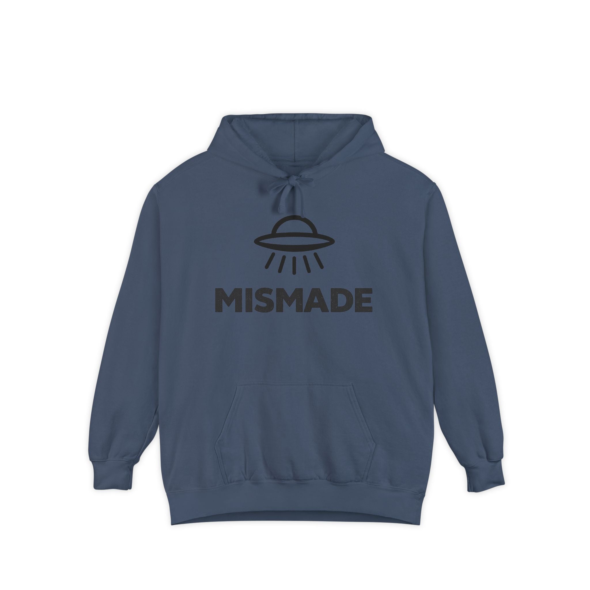 Mismade UFO Hoodie — Retro Alien Abduction Graphic Pullover