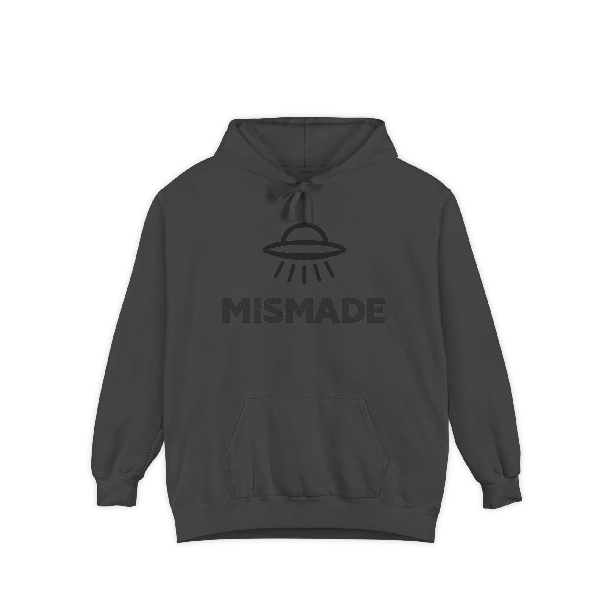 Mismade UFO Hoodie — Retro Alien Abduction Graphic Pullover