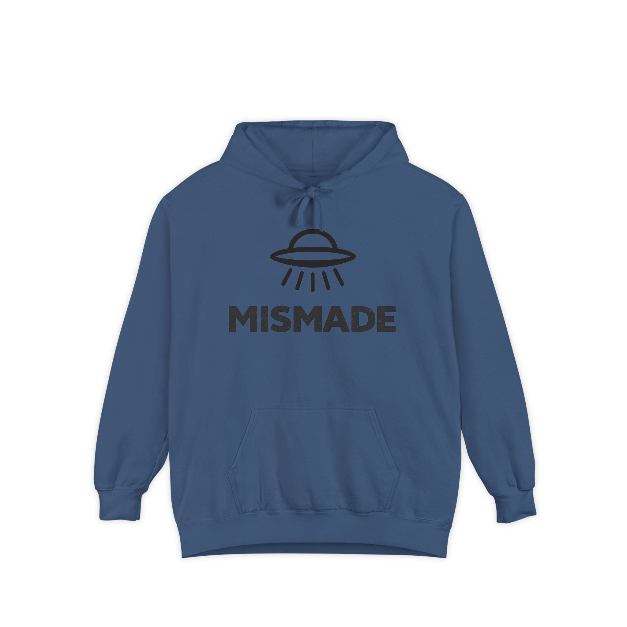 Mismade UFO Hoodie — Retro Alien Abduction Graphic Pullover