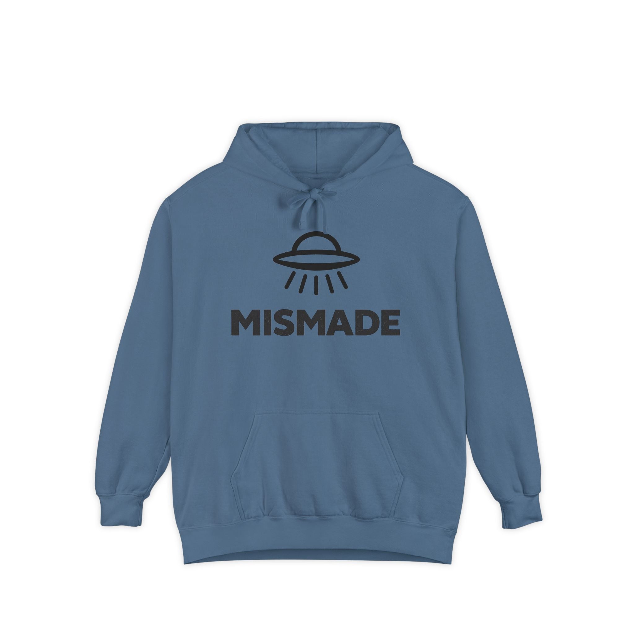 Mismade UFO Hoodie — Retro Alien Abduction Graphic Pullover