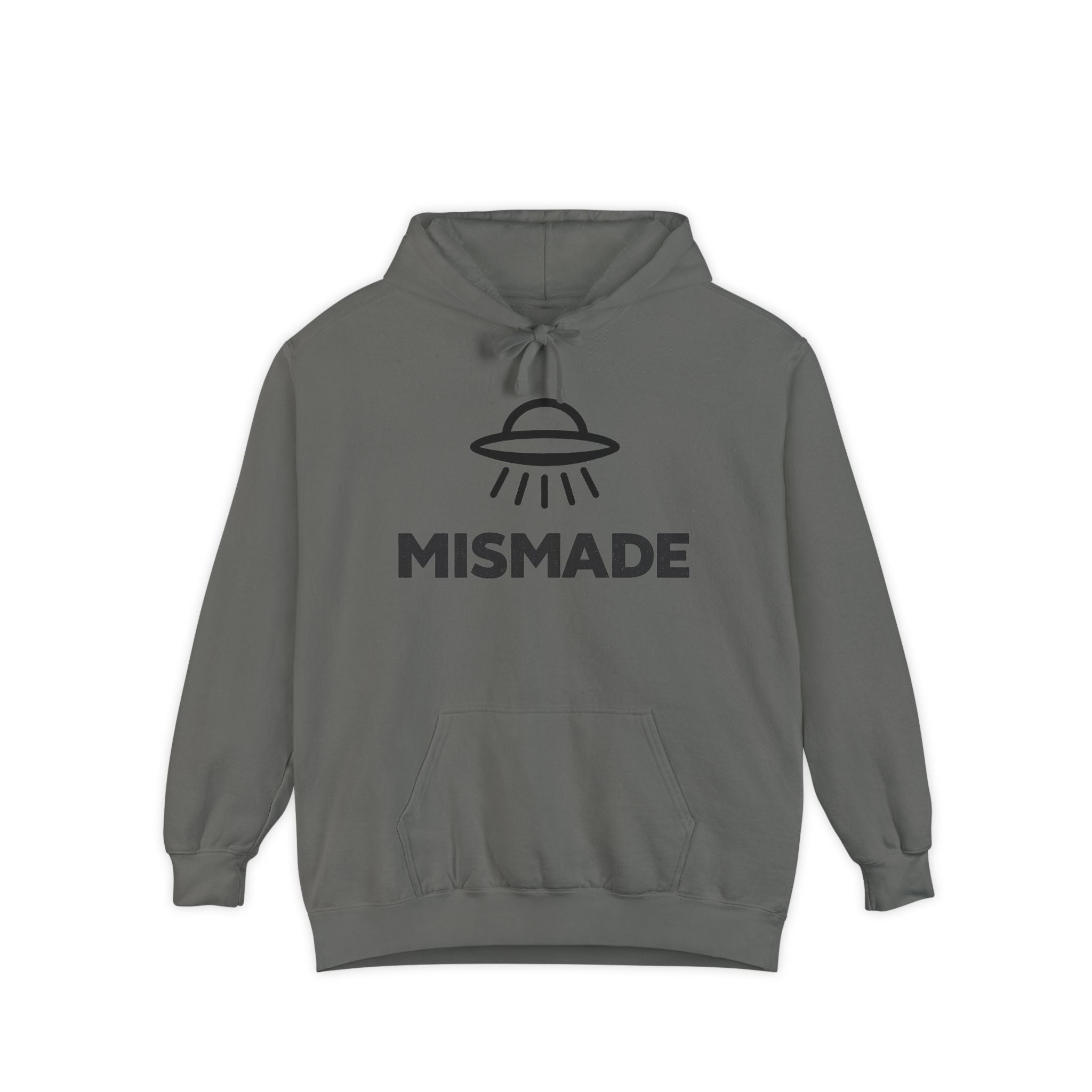 Mismade UFO Hoodie — Retro Alien Abduction Graphic Pullover