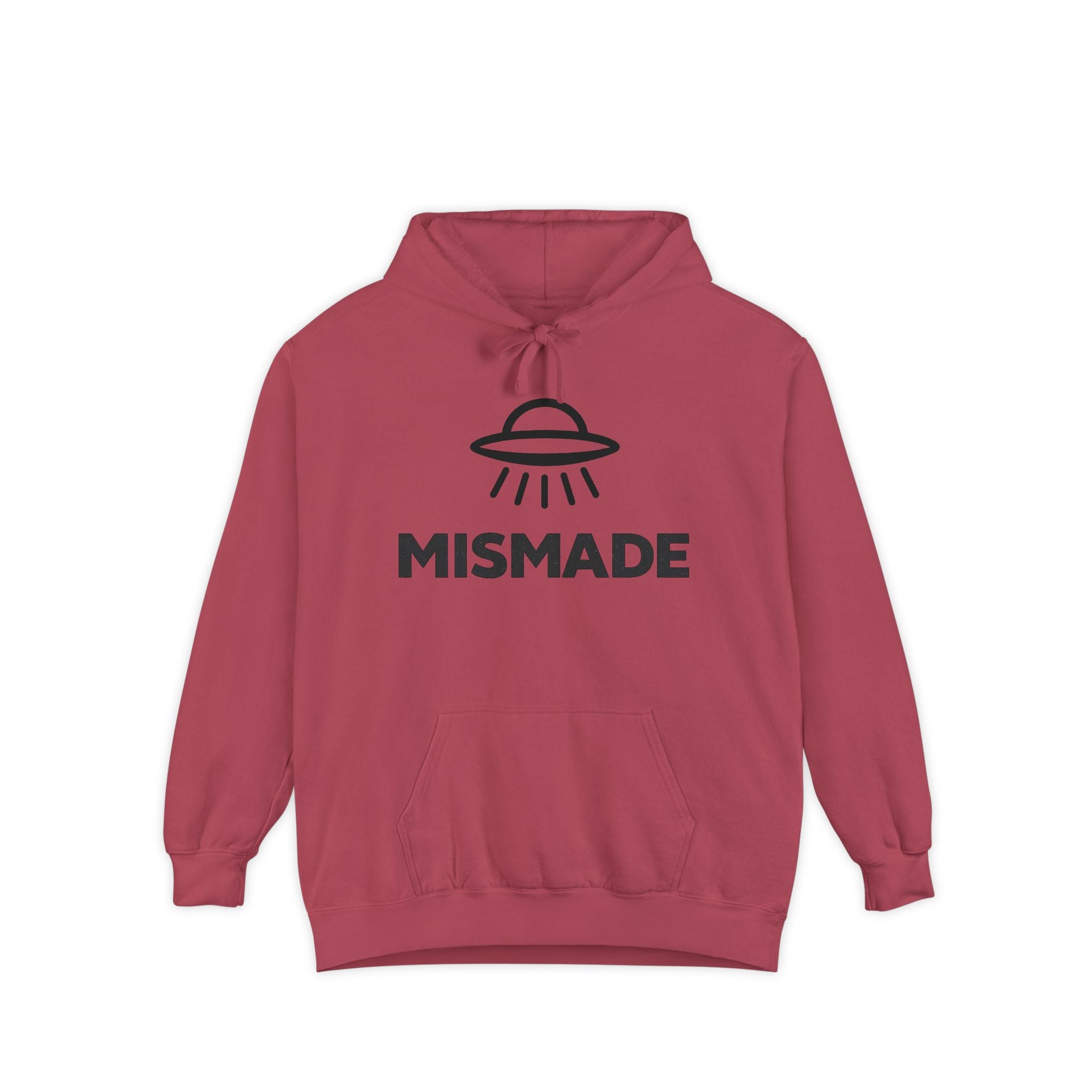 Mismade UFO Hoodie — Retro Alien Abduction Graphic Pullover