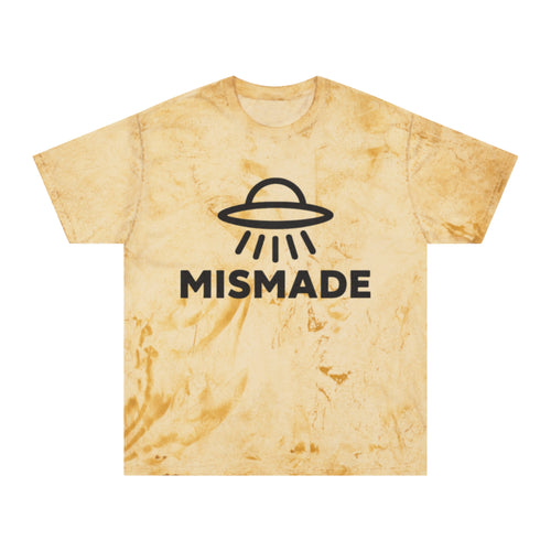 Tie-Dye Skull & UFO Tee — “MISMADE” Graphic T-Shirt