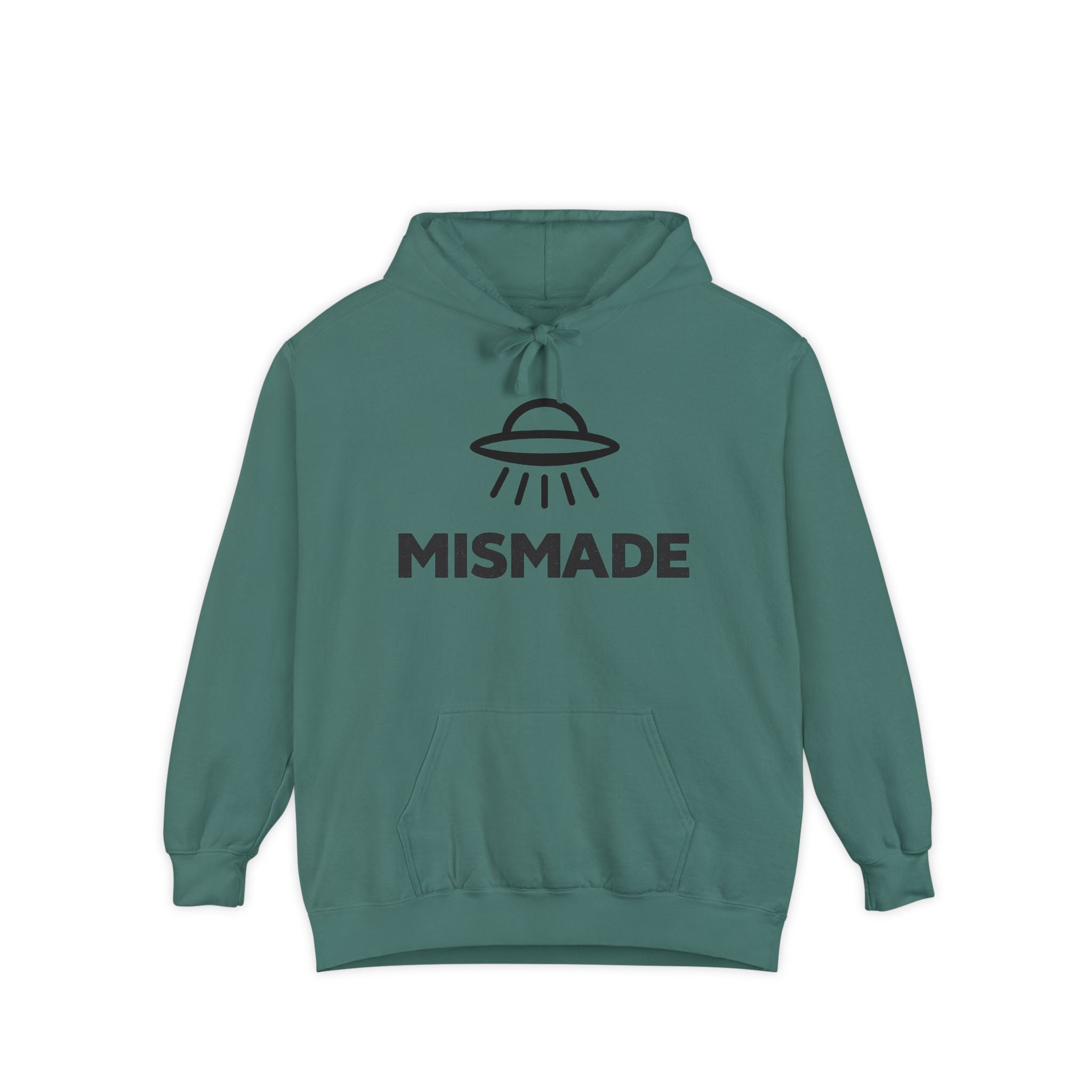 Mismade UFO Hoodie — Retro Alien Abduction Graphic Pullover