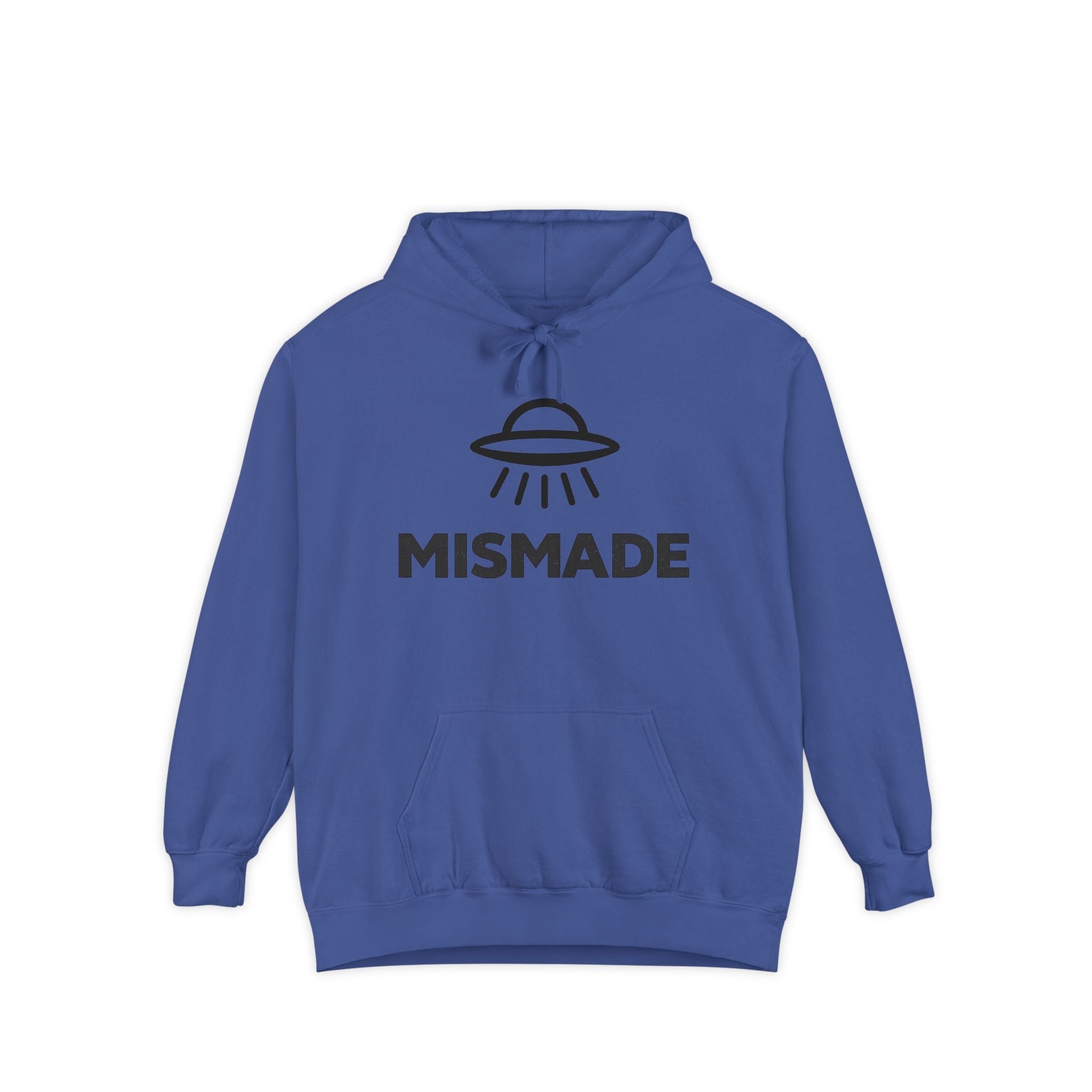 Mismade UFO Hoodie — Retro Alien Abduction Graphic Pullover